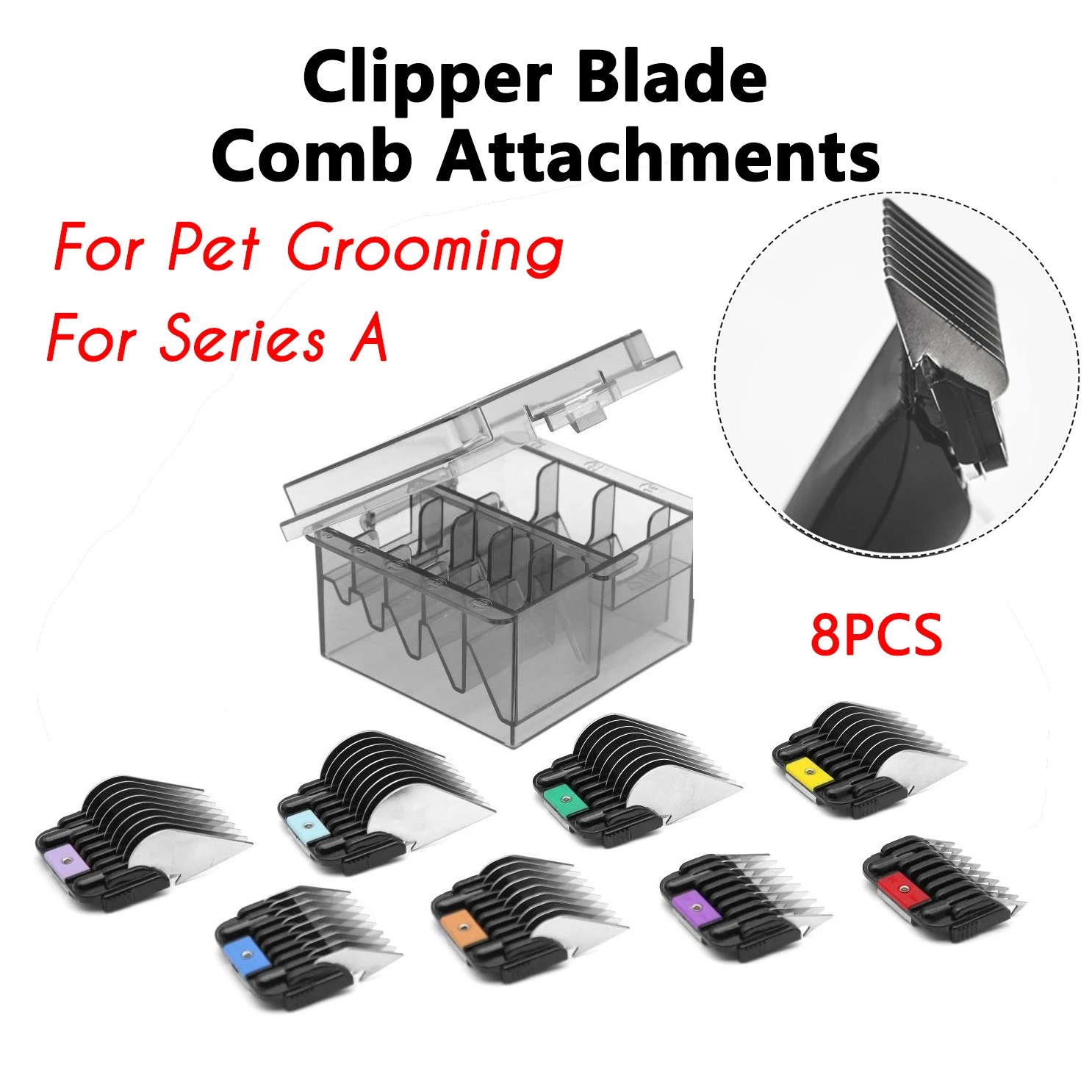 Dog Grooming Clippers - Clipper Guide Combs Kit Set Blade