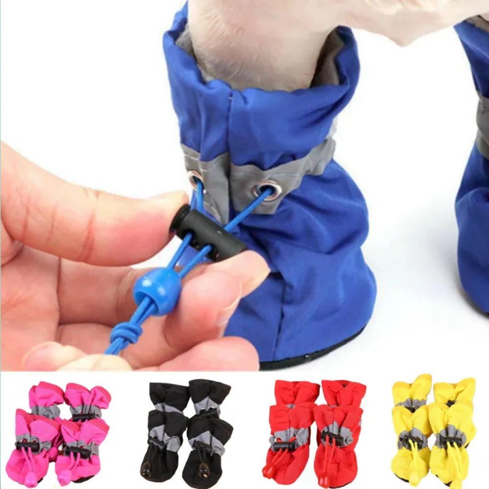 Dog Booties Paw Protector - Small Pet Paw Protector Booties 4pcs/set