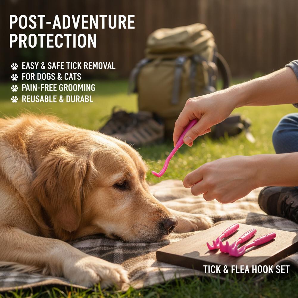 Pet Supplies First - Professional Pet Flea Tick Tweezers Clip