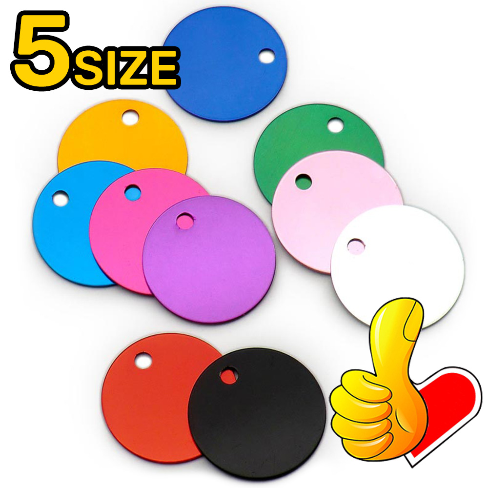 Pet Supplies Wholesale - Wholesale 20Pcs Dog Id Tags Round