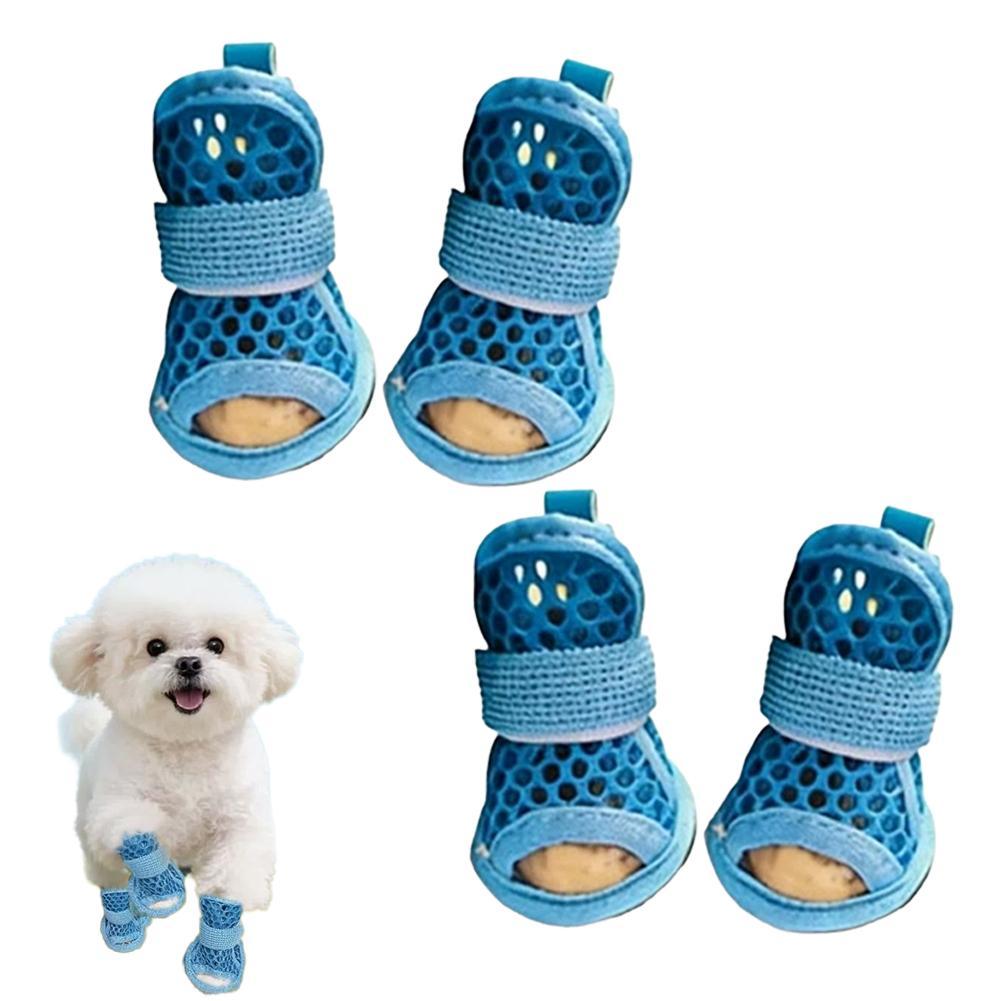Dog Booties Paw Protector - Summer Breathable Dog Shoes Mesh Pet
