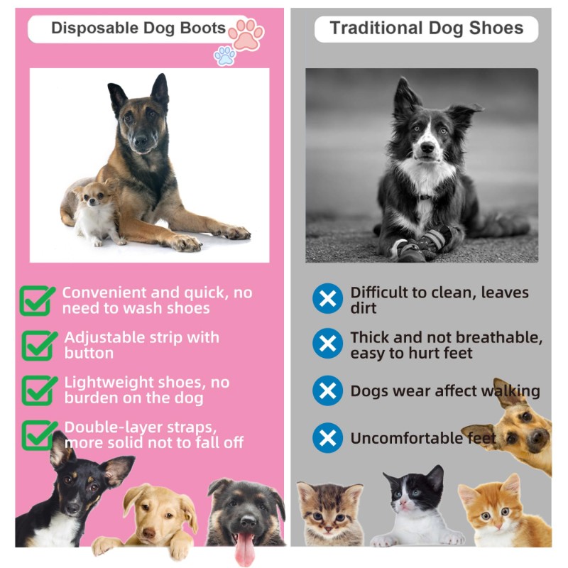 【CHRISTMAS 】Pet Disposable Sho - Dog Booties Paw Protector review and price
