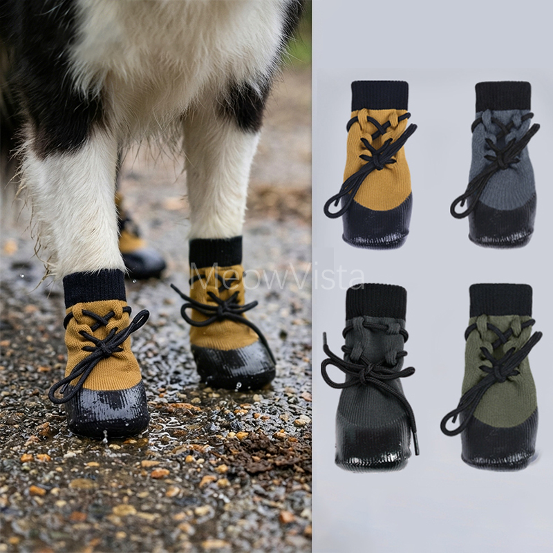 Waterproof Outdoor Dog Shoes w - Dog Booties Paw Protector review and price