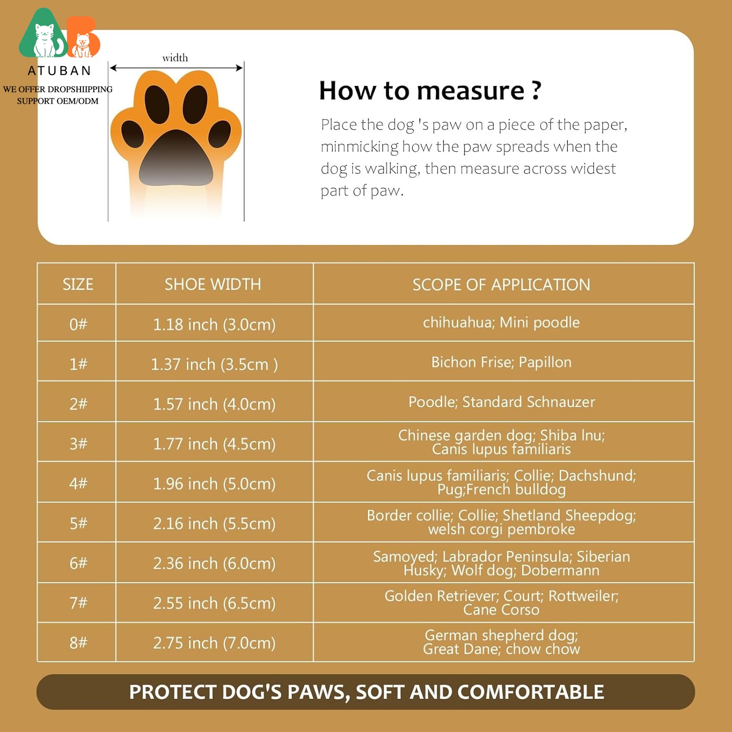 ATUBAN Dog Shoes for Dogs,Wate - Dog Booties Paw Protector review and price