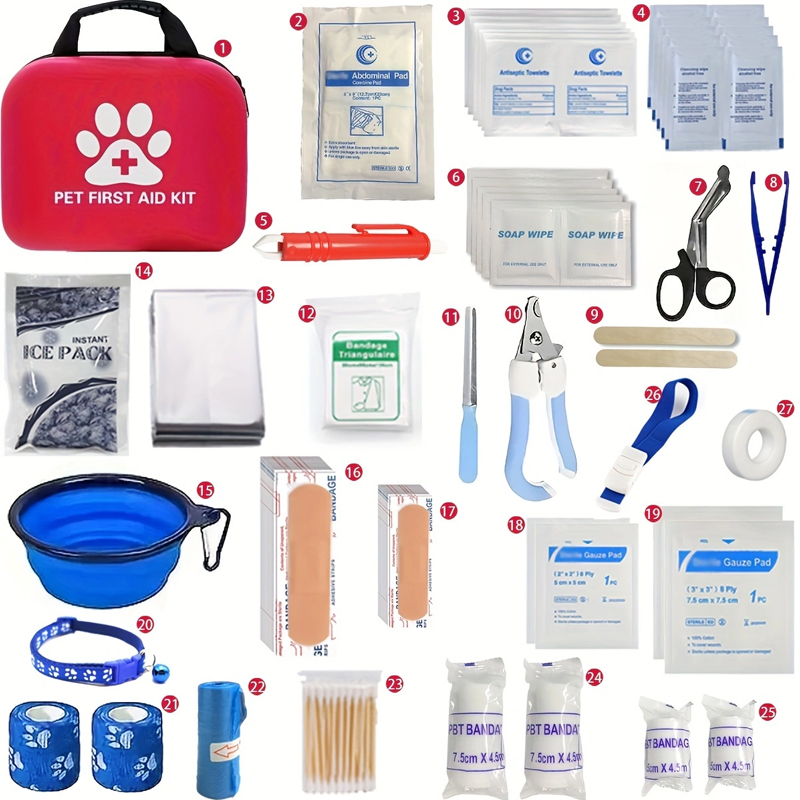 Pet First Aid Kit: Contains em - Pet Supplies First review and price