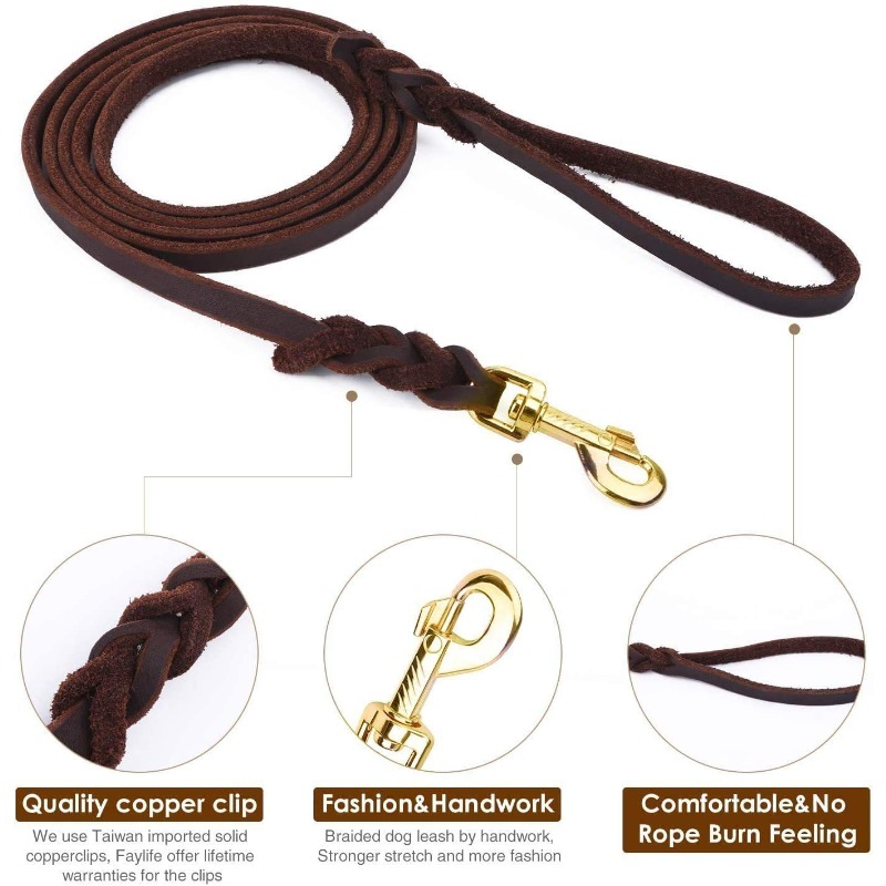 First layer cowhide leash Germ - Pet Supplies First review and price
